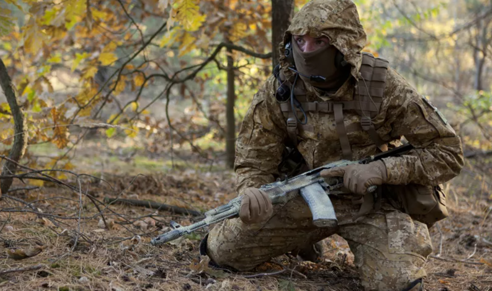 Последней военной осенью. Осенний камуфляж. Камуфляж осень. Солдат в осеннем камуфляже. Осенний лес военные.