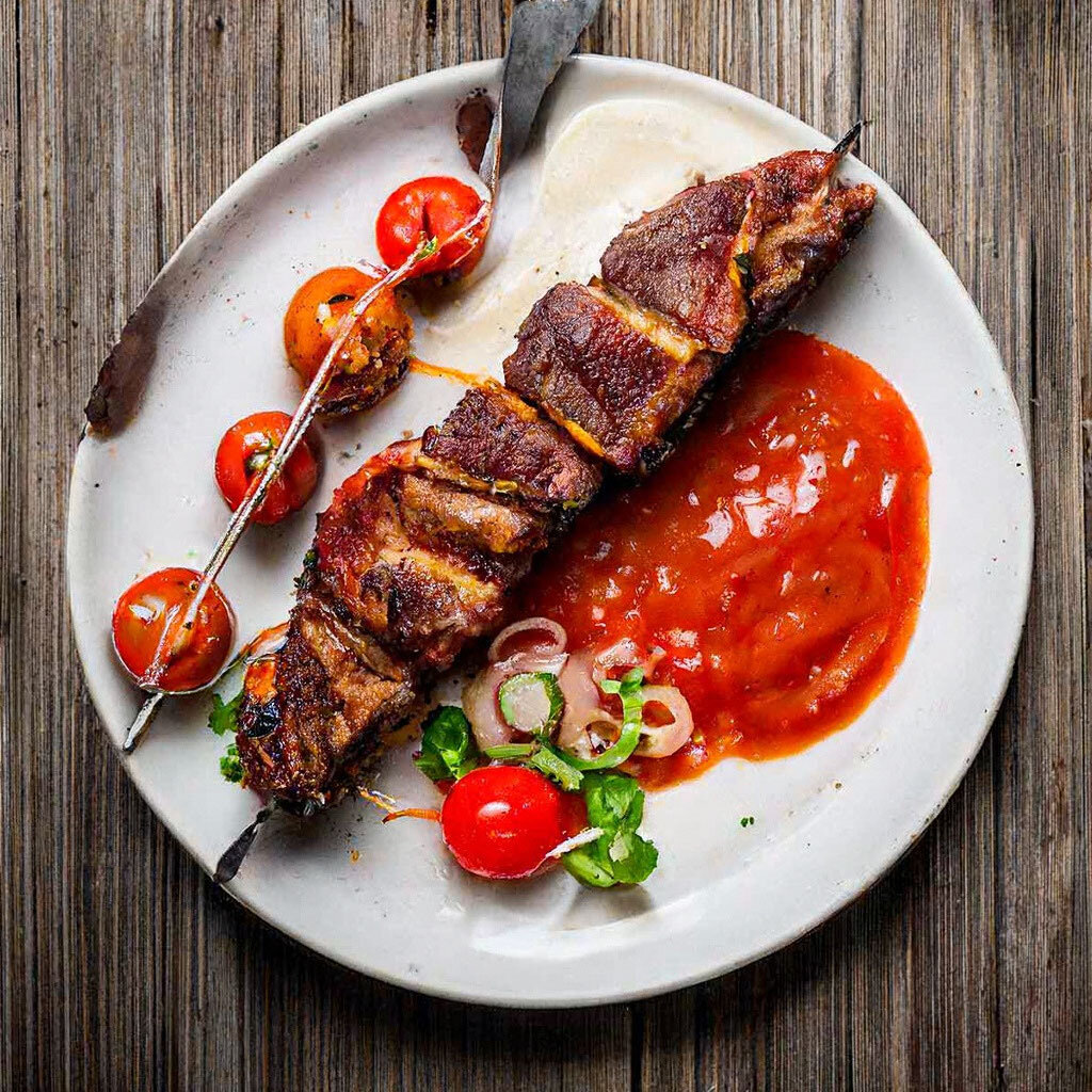 Интересная подача в неведомом ресторане :)