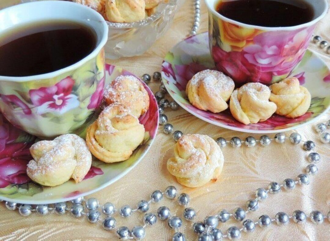 Творожное печенье "Чайная роза"