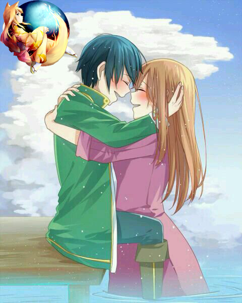 10 Место. "Мир по-прежнему красив". Юная принцесса Ника Лэмирчи родом из княжества дождей, и она способна вызывать дождь. Но ей досталась весьма не счастливая участь – ей нужно выйти замуж за короля Солнечного королевства, который успел зарекомендовать себя в качестве неуступчивого, бессердечного владыки и тирана. И вот бедняжке придется прожить жизнь с этим человеком. Представьте, каково было удивление юной барышни, когда она увидела этого короля Ливия, который оказался – ребенком! А ведь слух ходил о нем не детский – за три года правления он смог очень многое: он и восстание придушил, и много территорий подчинил, и коррупцию убрал в стране. 
Но с первого знакомства она поняла, что с ним ей будет крайне сложно: он капризный и эгоистичный, любит, когда всем его прихотям потакают. И вот, по приезду, Ника столкнулась с очередным капризом: ее муженек востребовал дождь. А как бедняжка может его вызвать, если ее насильно выдали замуж за ребенка, который так себя ведет. Конечно, она отказалась, и за такое дерзкое поведение отправилась в темницу. Вот так и началась новая жизнь юной Ники. Постепенно эта неприязнь между молодыми людьми пройдет, и они найдут друг в друге, то, что им не хватало.