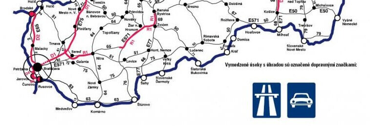 Карта платных дорог чехии