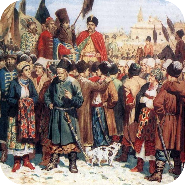 Переяславская рада кто. Переяславская рада 1654 картина.