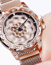 Вращающийся циферблат Вращение происходит от любого движения руки - смотрится великолепно и притягивает взгляды.