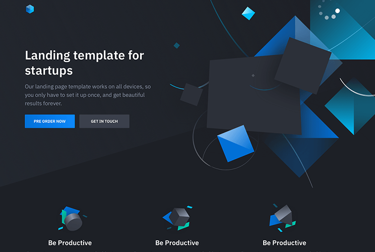 Solid-HTML-Шаблон