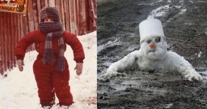 Зима раньше и сейчас