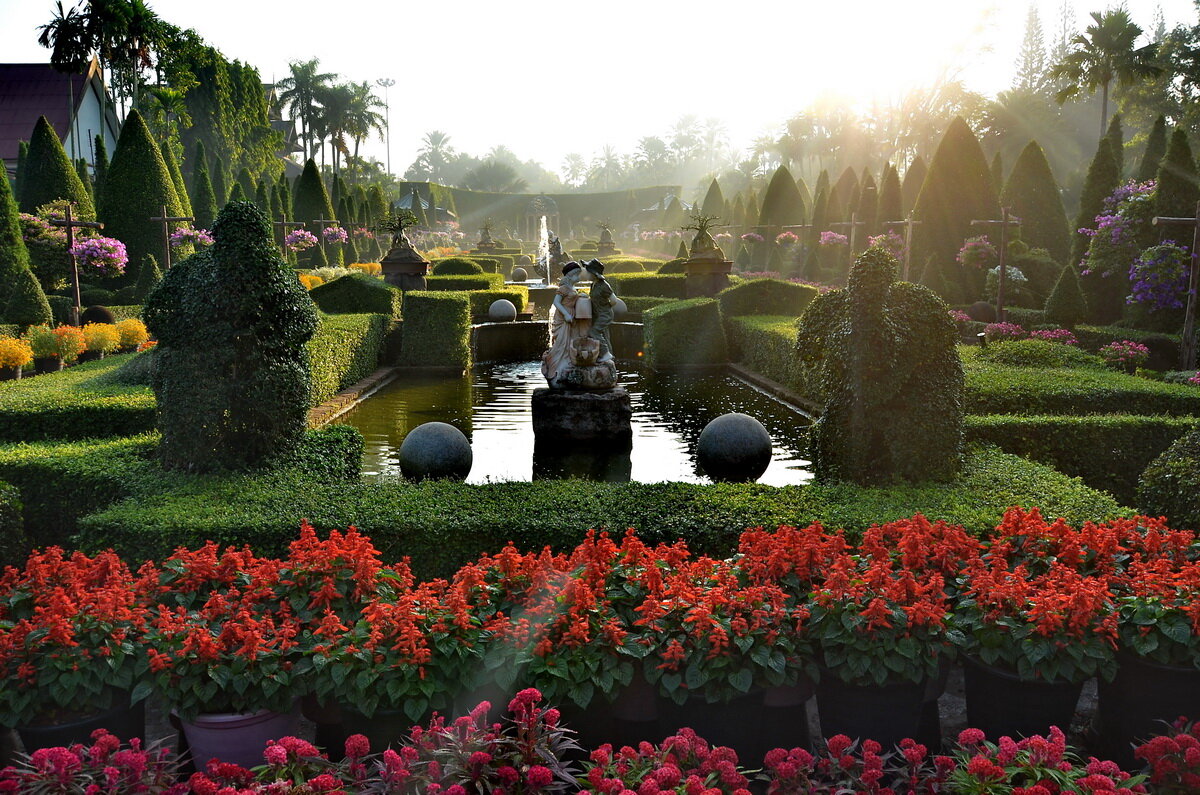 ботанический сад нонг нуч. тропический парк нонг нуч (nong nooch garden). парк в тайланде нонг луч. тай сад. ботанический сад нонг нуч в паттайе.