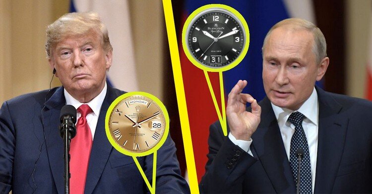 Битва президентов: сколько стоят часы Путина и сколько - часы Трампа ...