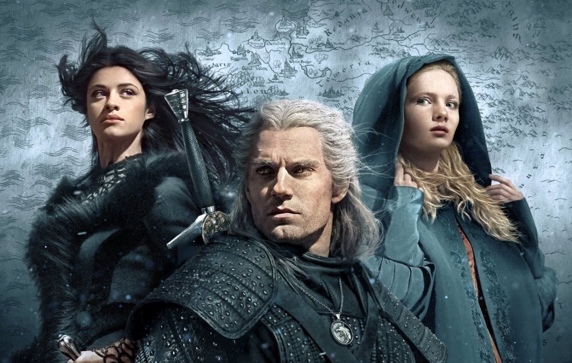 Йеннифэр. Геральт. Цирилла. Карта королевств севера.