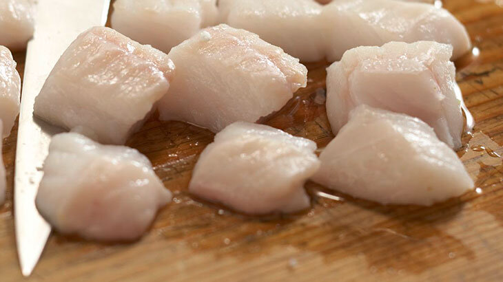 Галушки из рыбного филе