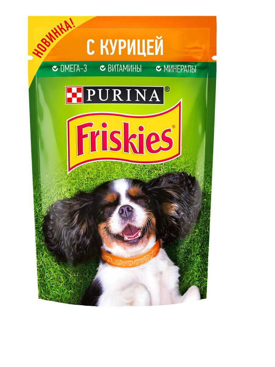 Влажный корм для собак с курицей 85г.