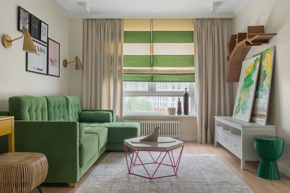 Гостиная с уклоном в искусство