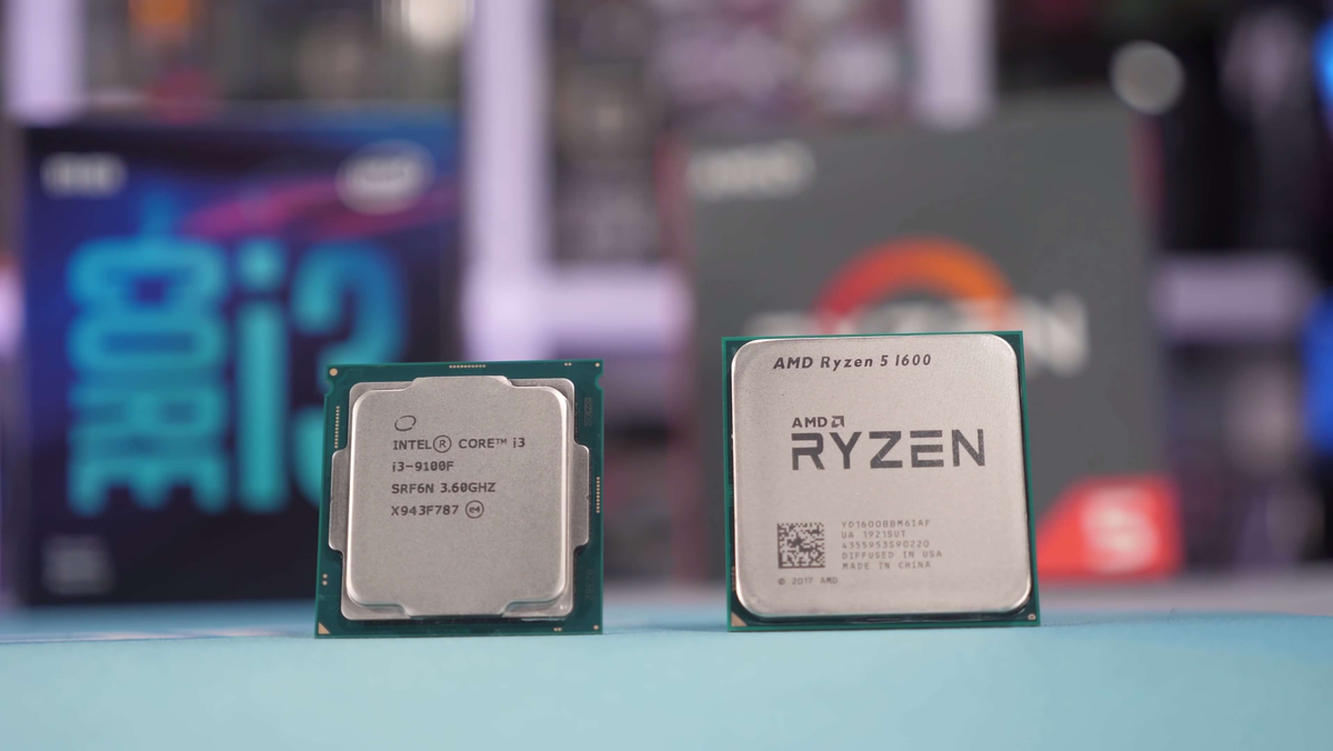 Что лучше amd или ryzen. AMD Ryzen 5 1600 af. Intel Core i3-9100. AMD процессор i5. Core i5 9400f.