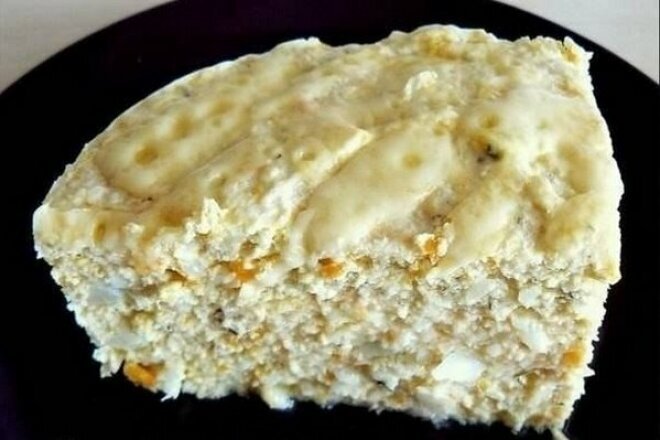 Суфле из курицы,цветной капусты и моркови