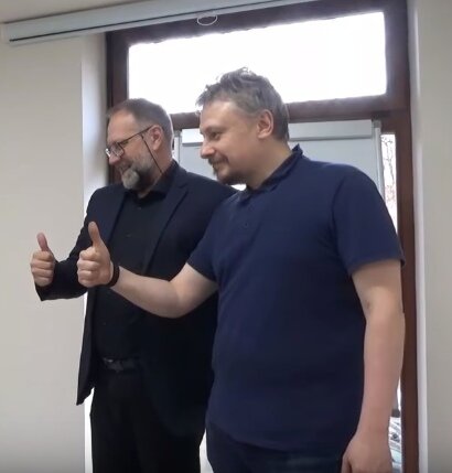 Мы с Михаилом Калининым. 