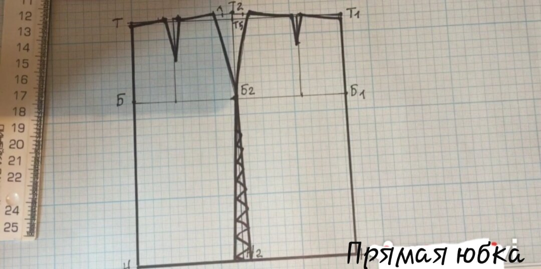 Конструирование для начинающих: построение прямой юбки — turkishhub.ru