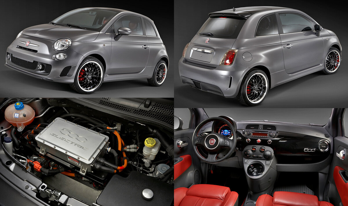 Электрокар Fiat 500