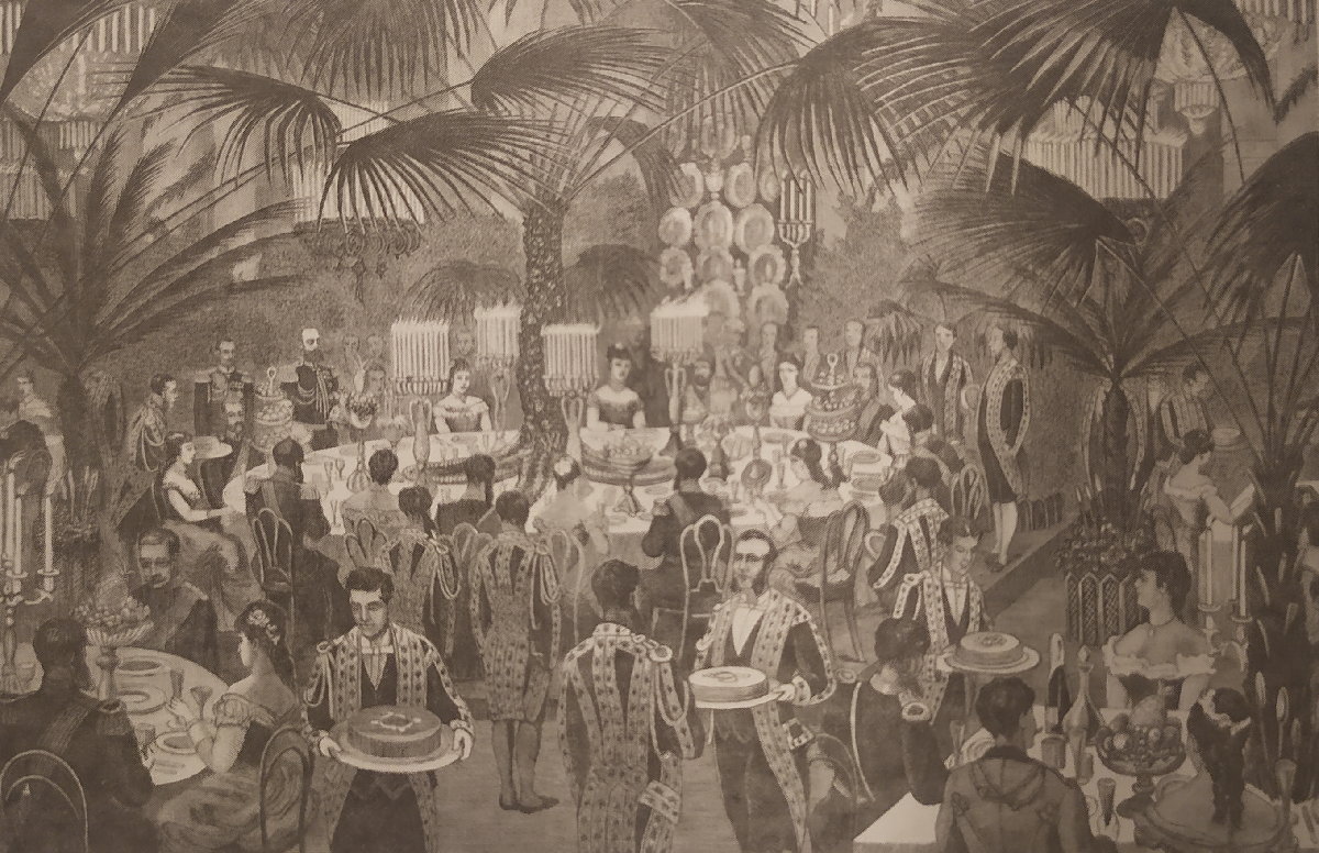 Бал в Зимнем дворце в январе 1884, из журнала "Всемирная иллюстрация", февраль 1884