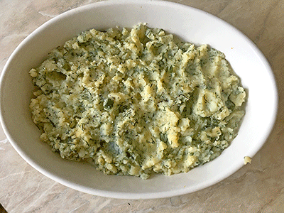 Этапы приготовления запеканки.