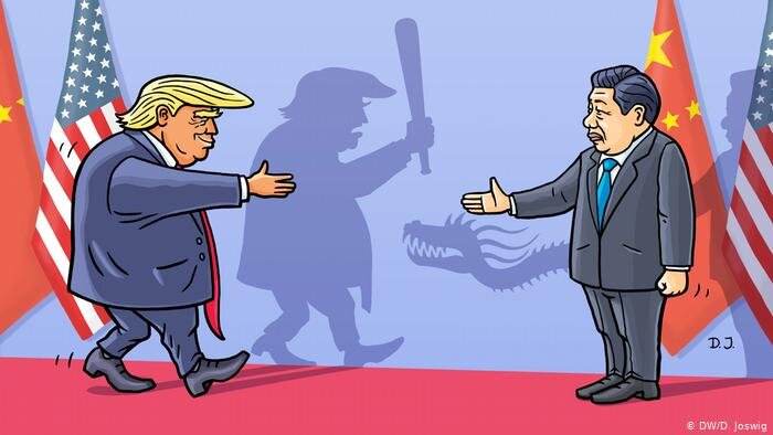 Карикатура Сергея Ёлкина тему американо-китайских отношений