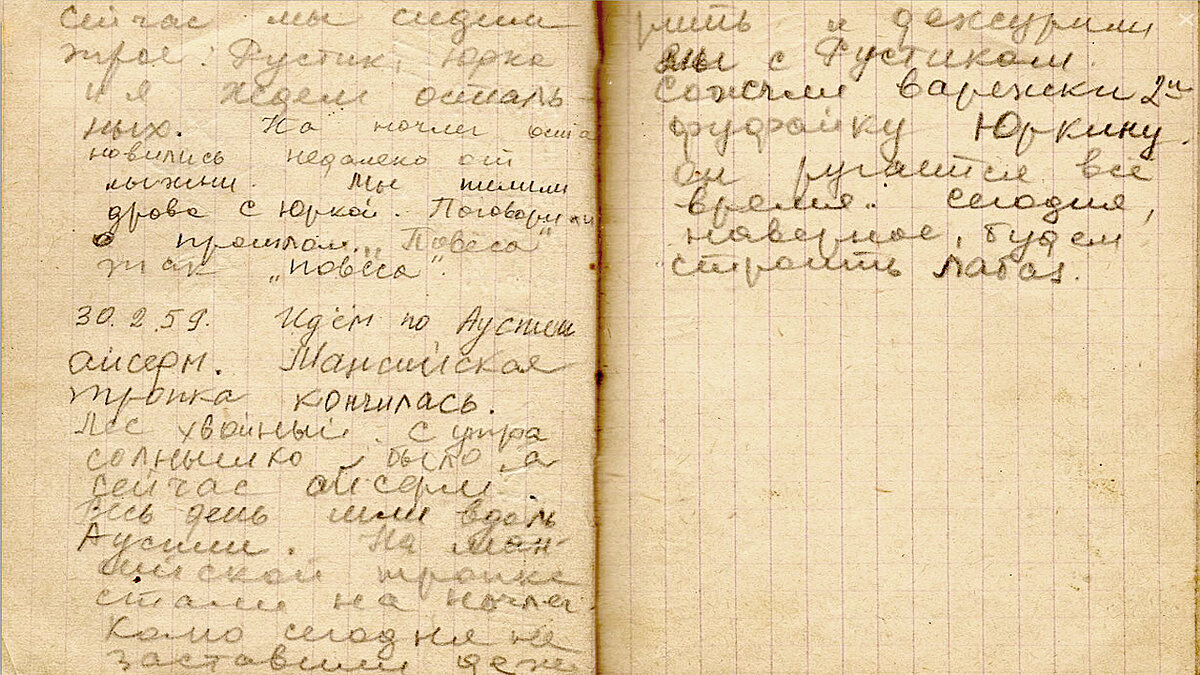 Перевал Дятлова. Дневник Зины Колмогоровой, 30 января.
