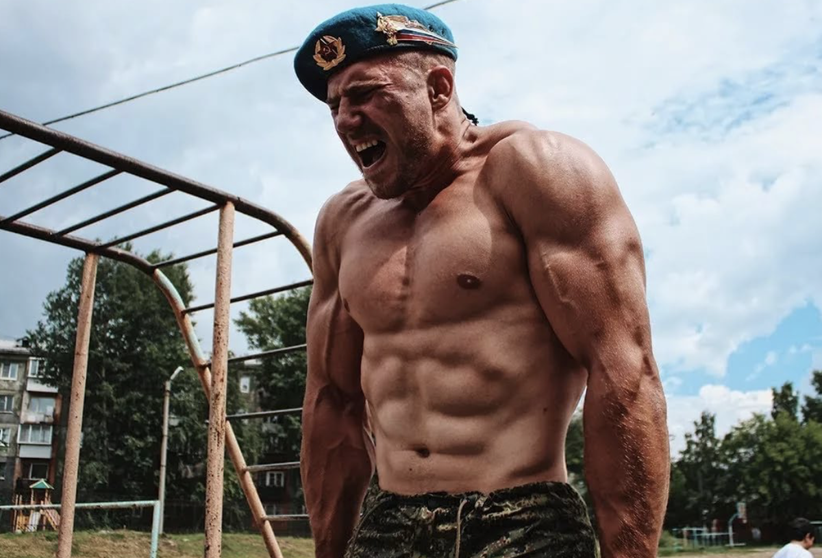 Воин тренируется