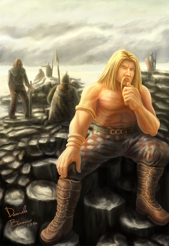 Финн на построенной им Мостовой гигантов по версии Orashenko (www.deviantart.com).