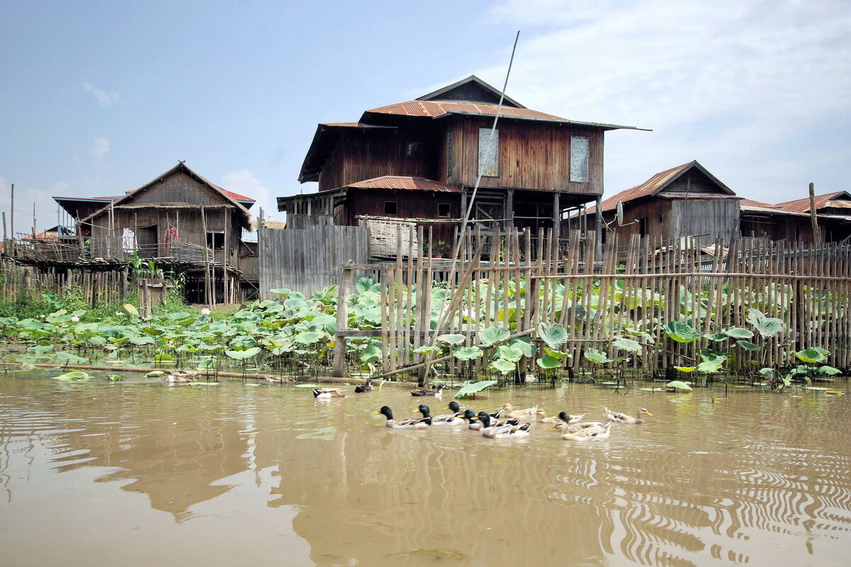 Дом в Мьянме. Фото взято из открытых источников.