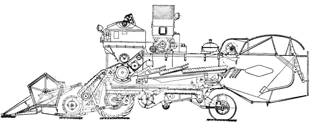 Схема комбайн ск 6 колос
