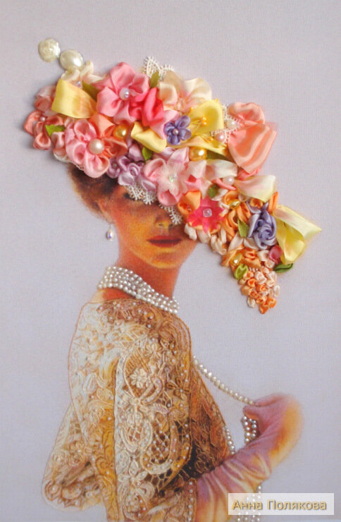 Вышивка по мотивам картины художницы Sue Halstenberg