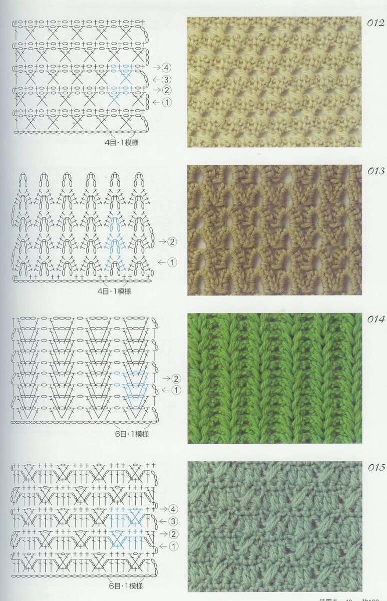 Плотные рисунки крючком схемы и описание