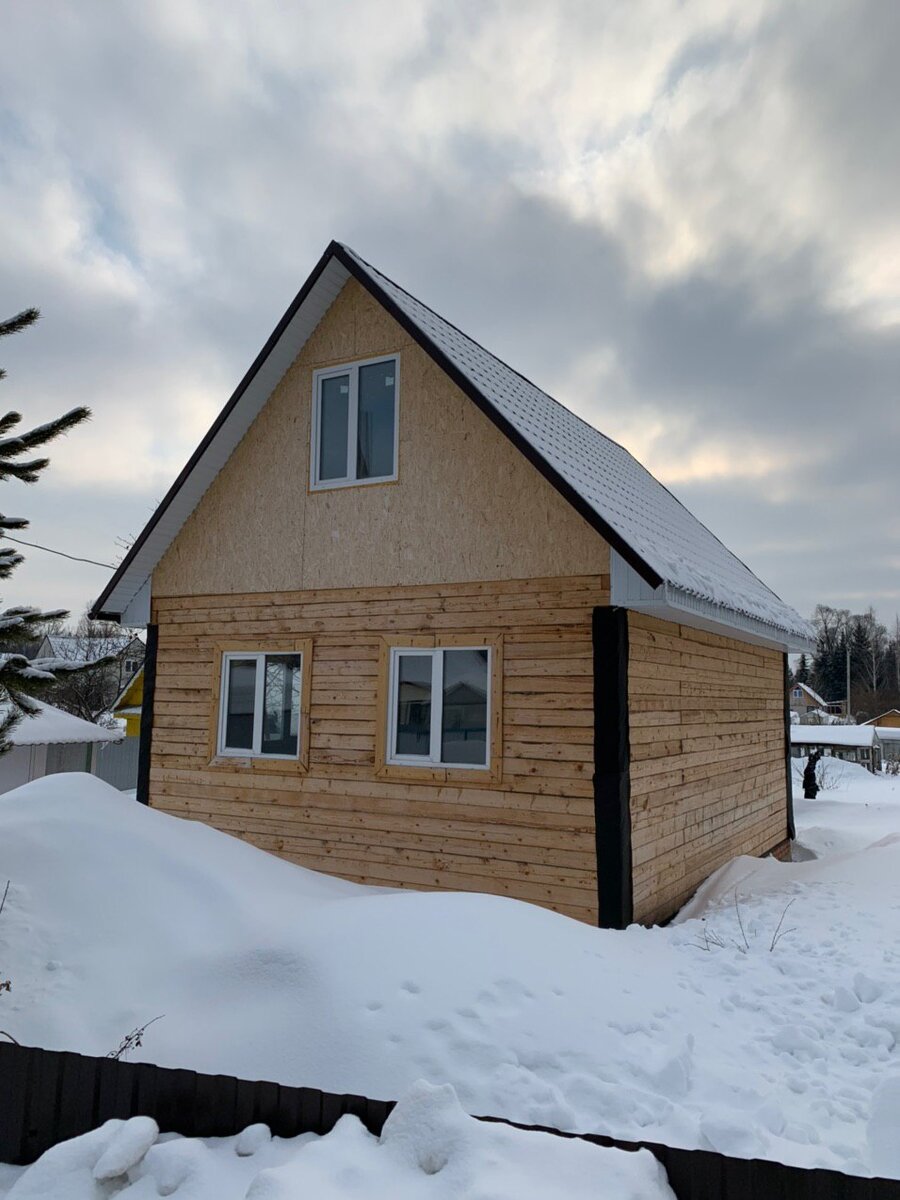 Дом из обычного бруса 6х8