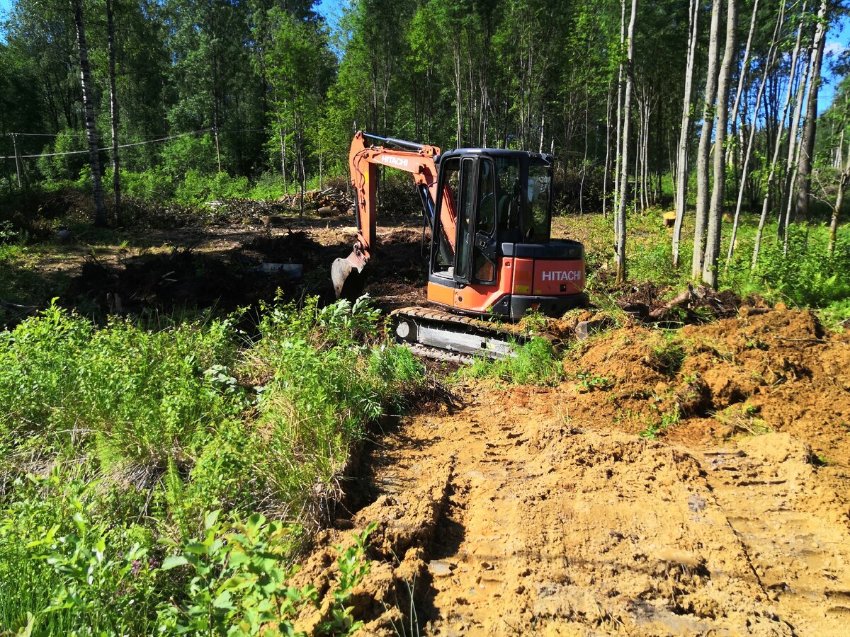 Расчистка участка, часть работы по инвестированию в загородную недвижимость