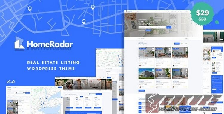 HomeRadar ~ Тема WordPress по недвижимости