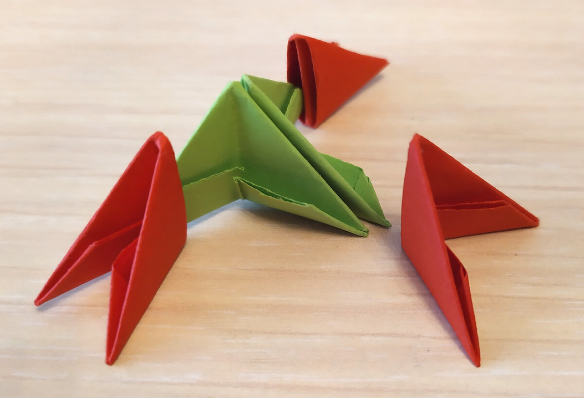 Дракон (модульное оригами): изучаем новую технику