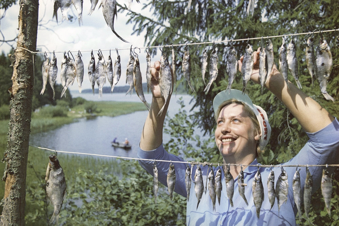 Рыбалка на озере Селигер (1974 год)