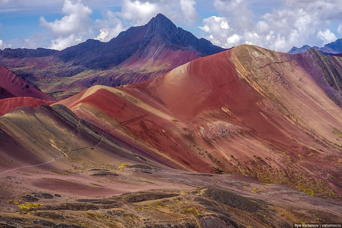 Радужные горы в перу фото без фотошопа