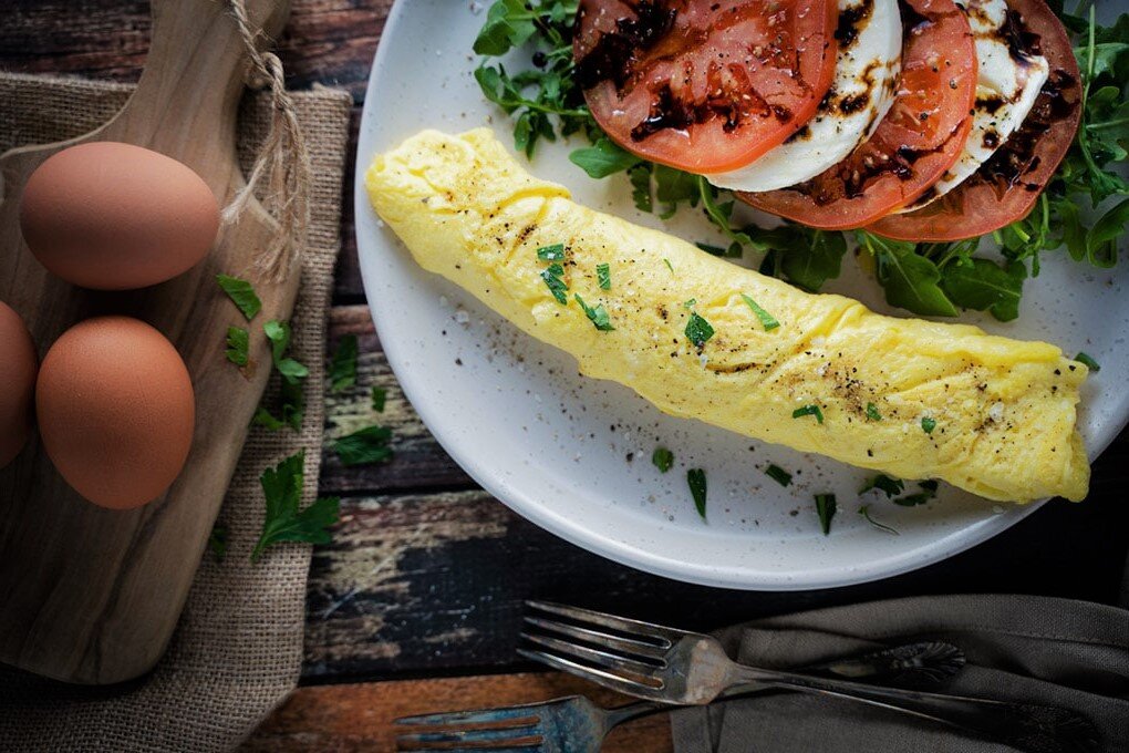 Нежный омлет. Обожаю такой!