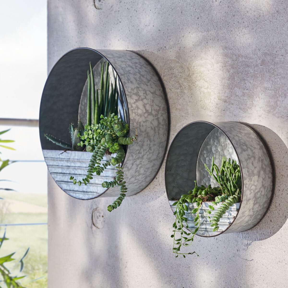 Кашпо настенные "Circle", 2 штуки (Артикул: 08776)