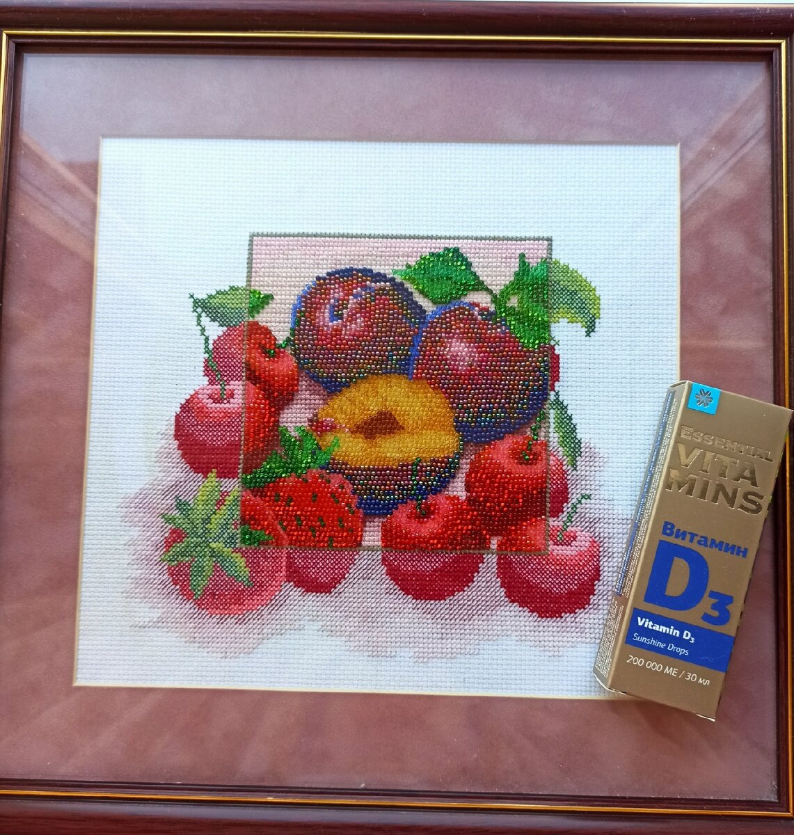 Как всегда у меня сложности с уникальными фото для постов. Поэтому воспользовалась очередной своей вышивкой.