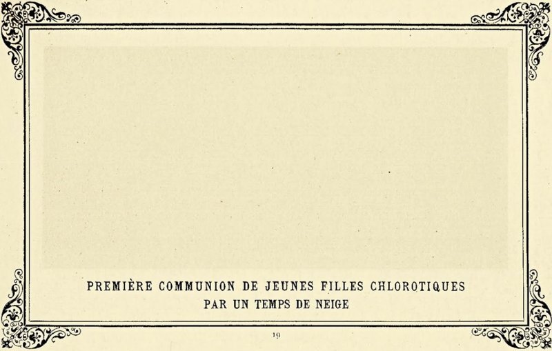 Альфонс Алле, «Первое причастие бесчувственных девушек в снегу», 1883 год 
