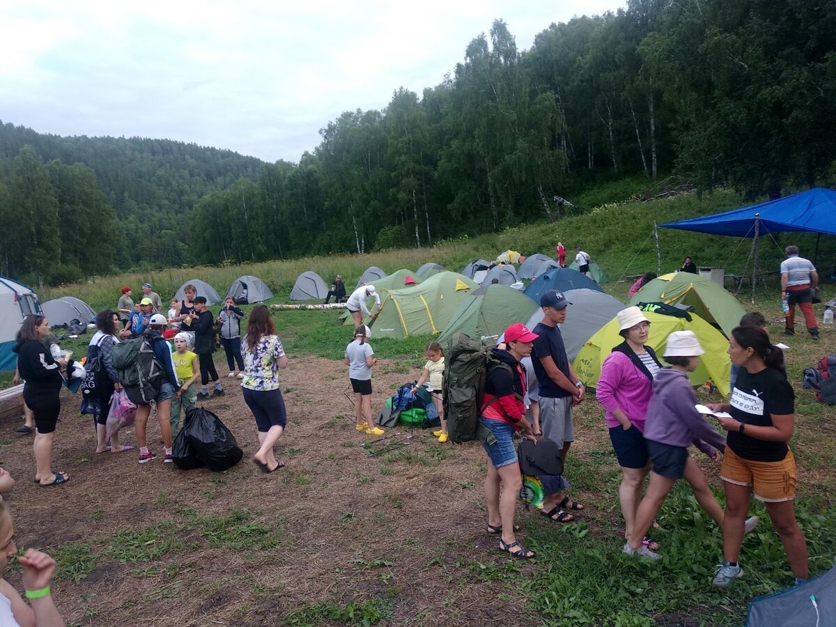 Наш палаточный лагерь 