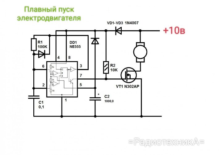 Плавный пуск и остановка электродвигателя