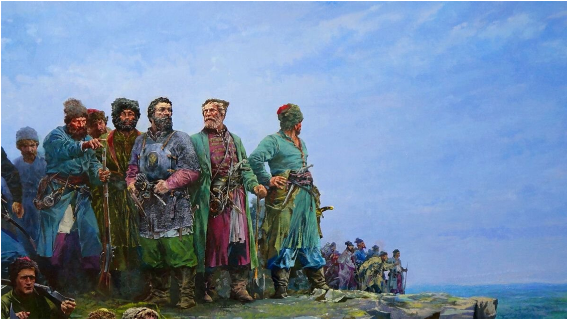 Казаки на берегу Тихого океана