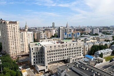    Строительство корпуса скорой помощи НИИ СП им. Н.В. Склифосовского ©Сайт комплекса градостроительной политики и строительства Москвы