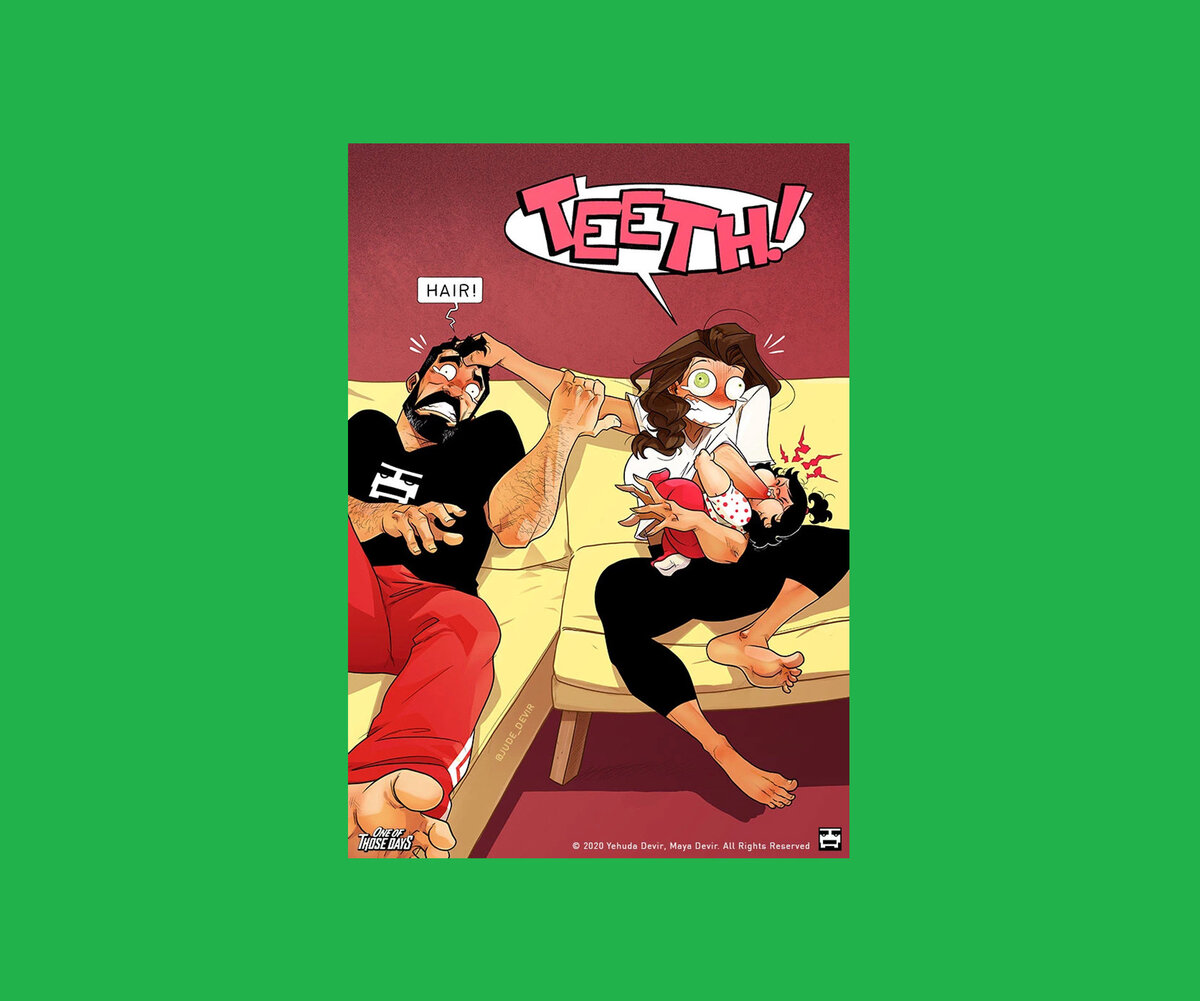     Художник рисует веселые комиксы о том, как меняется жизнь после рождения ребенка