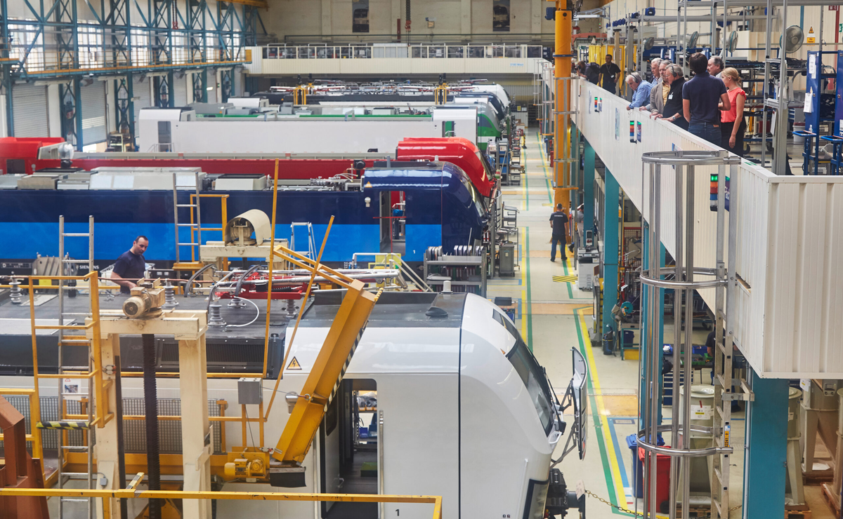 Производство локомотивов Siemens Mobility в Германии. Источник: Siemens