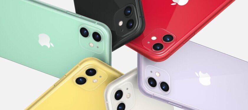    В последнее время производители смартфонов начали выпускать модели в самых разных цветах. Фото: Apple