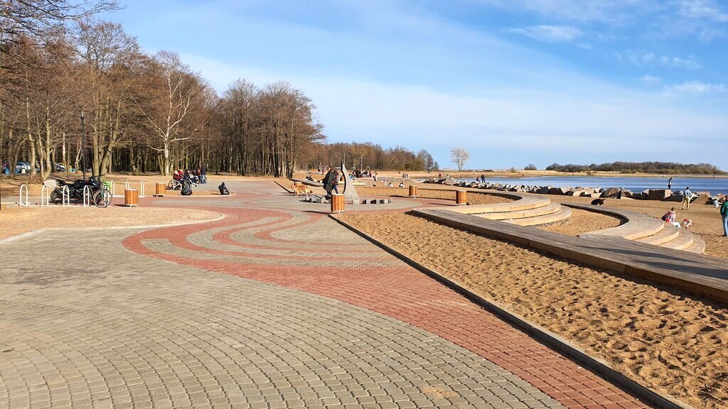 Лисий берег. Пляж морские Дубки Лисий нос. Парк морские Дубки в Лисьем носу. Дубки Лисий нос.