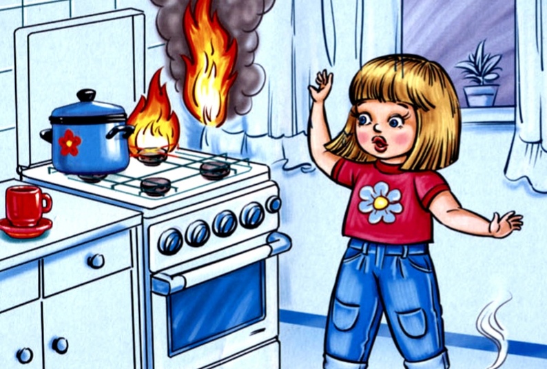 сегодня поговорим о пожарной ТБ дома.Каждому человеку хоть раз в жизни приходилось нарушать какие-то правила,  переходить дорогу на красный свет, оставлять без присмотра включенную плиту, бросать непотушенный окурок в урну. Нарушая элементарные нормы пожарной безопасности дома, люди рассчитывают, что их действия не приведут к непоправимым результатам. Что надо сделать, чтобы не произошла трагедия. Вот к примеру возьмём кухню. Режим пожарной безопасности на кухне требует соблюдения следующих норм: не оставлять плиту без присмотра, так как масло или жир могут выплеснуться и загореться. Если возгорание произошло — тушить с помощью крышки и разделочной доски, ни в коем случае не водой.не использовать плиту для сушки белья и обогрева помещения. Готовить у плиты с подколотыми волосами и в одежде без свисающих деталей (рукавов, завязок и т. д.);не загромождать варочную зону лишними предметами, прихватками, полотенцами, которые легко могут загореться.