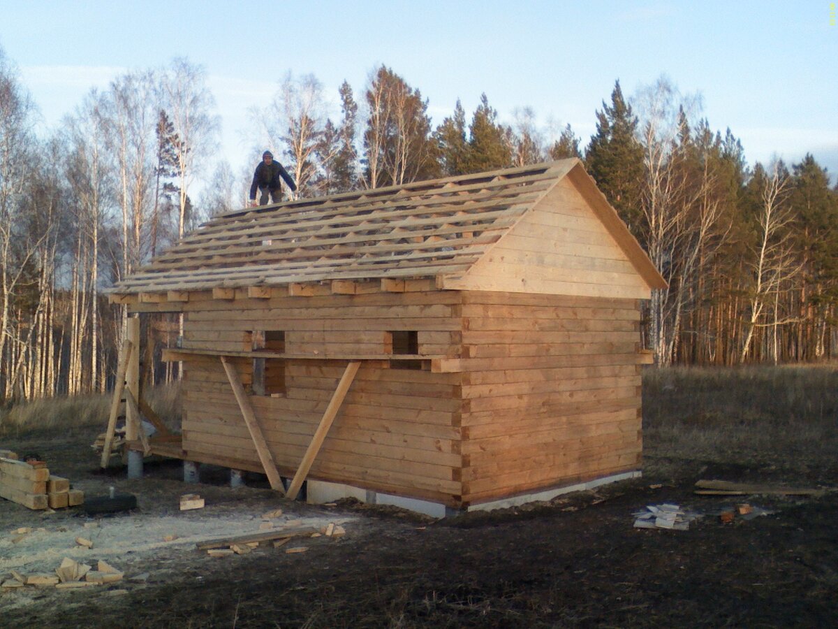 Кровля для бани - конструкция, технология, монтаж